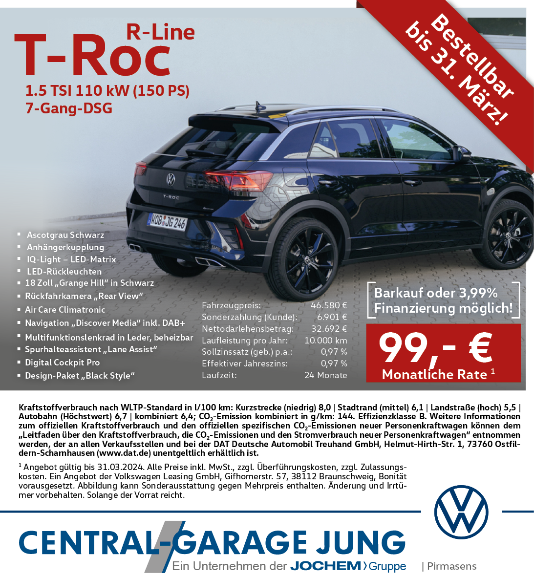 Angebot Volkswagen T-Roc | Central-Garage Jung | Pirmasens